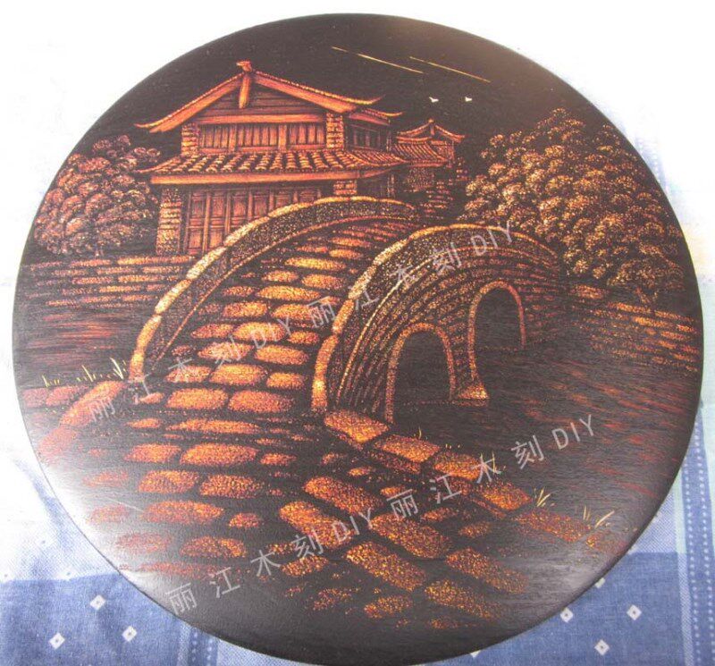 定制动物旅游工艺摆件木刻画