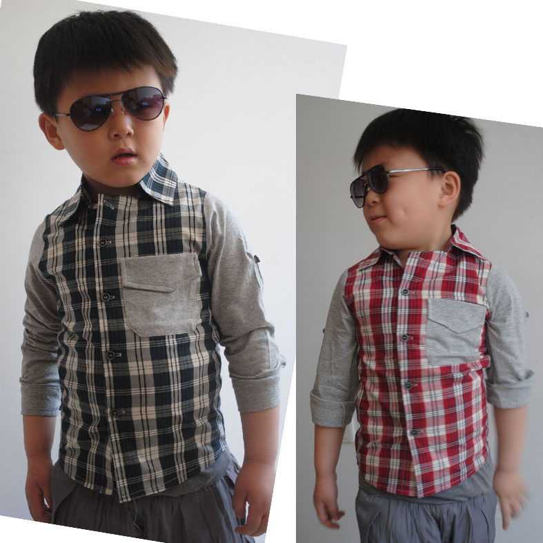 Chemise garcon à manche longue - Ref 2078103 Image 1