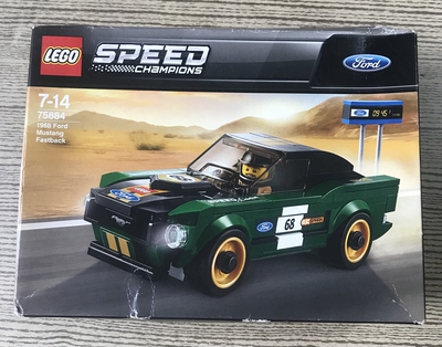 乐高全新正品乐高积木玩具75884福特野马1968 SPEED赛车