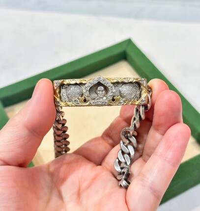 龙婆瑞2561 银手链 带银镀金保护壳  正品保真