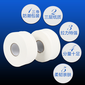 卫生纸卷纸大盘纸厕纸卷筒纸厕所家用大卷原生浆整箱包邮