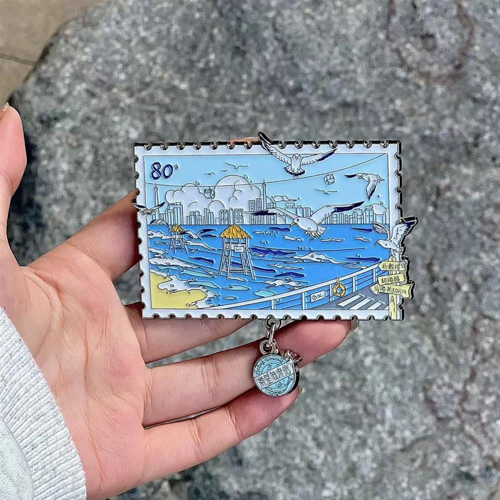 河北文创秦皇岛来信海鸥邮票