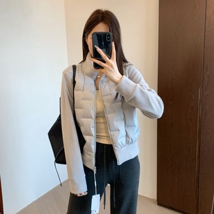 摇粒绒 羽绒 90白鸭绒无缝压胶内搭女冬 柜1.4K 炸裂好穿