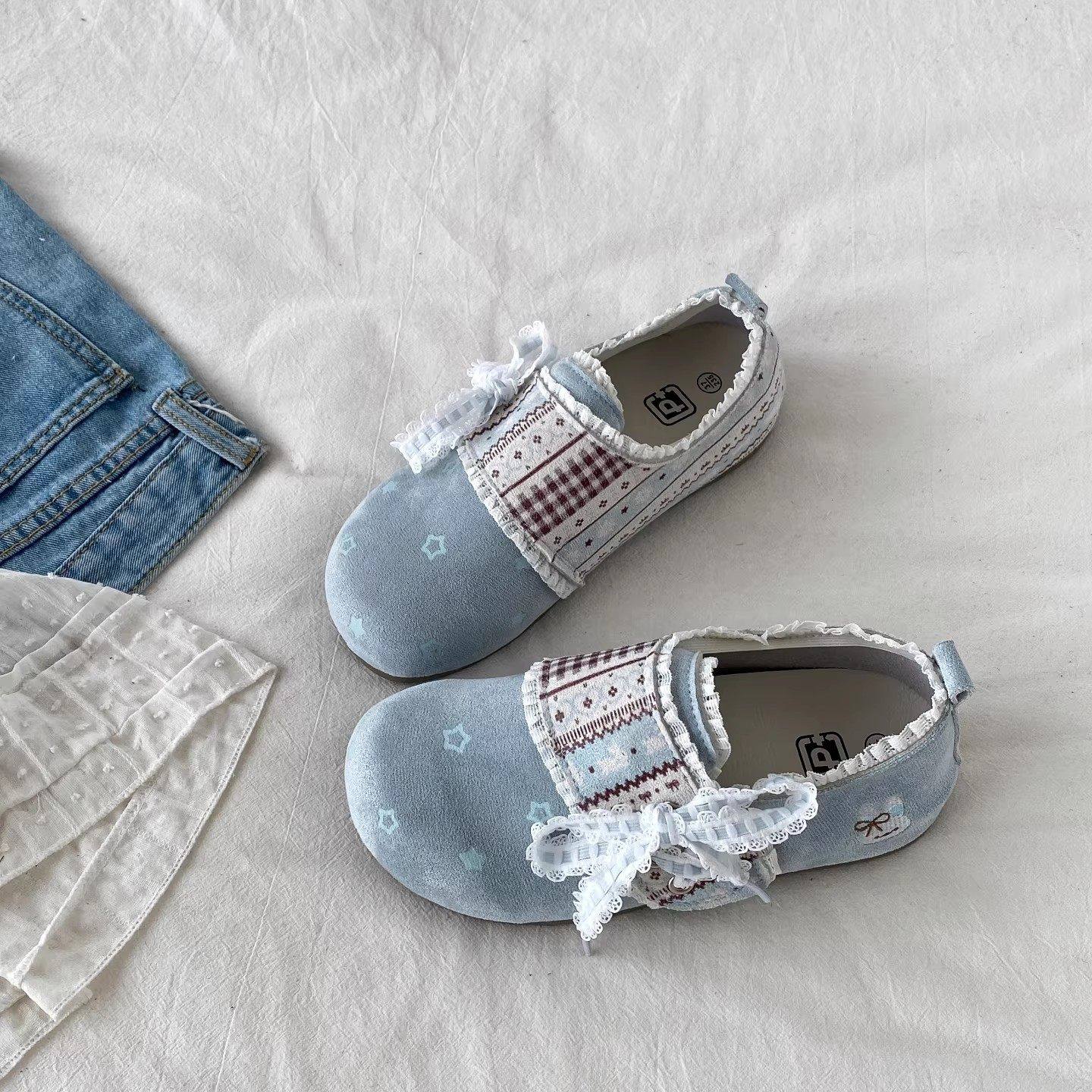 勃肯鞋女款2026新款韩系增高蝴蝶结绣花单鞋一脚蹬百搭休闲鞋,女鞋,勃肯鞋/软木鞋,淘宝优惠券,粉丝福利购,淘宝优惠卷