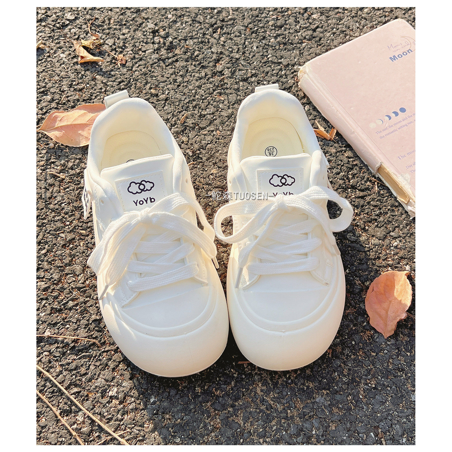 小白鞋女百搭奶fufu配裙子面包鞋女2026春季新款休闲板鞋,女鞋,时尚休闲鞋,淘宝优惠券,粉丝福利购,淘宝优惠卷