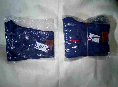 Jeans droite en vrac en coton pour été - Ref 1470146 Image 3