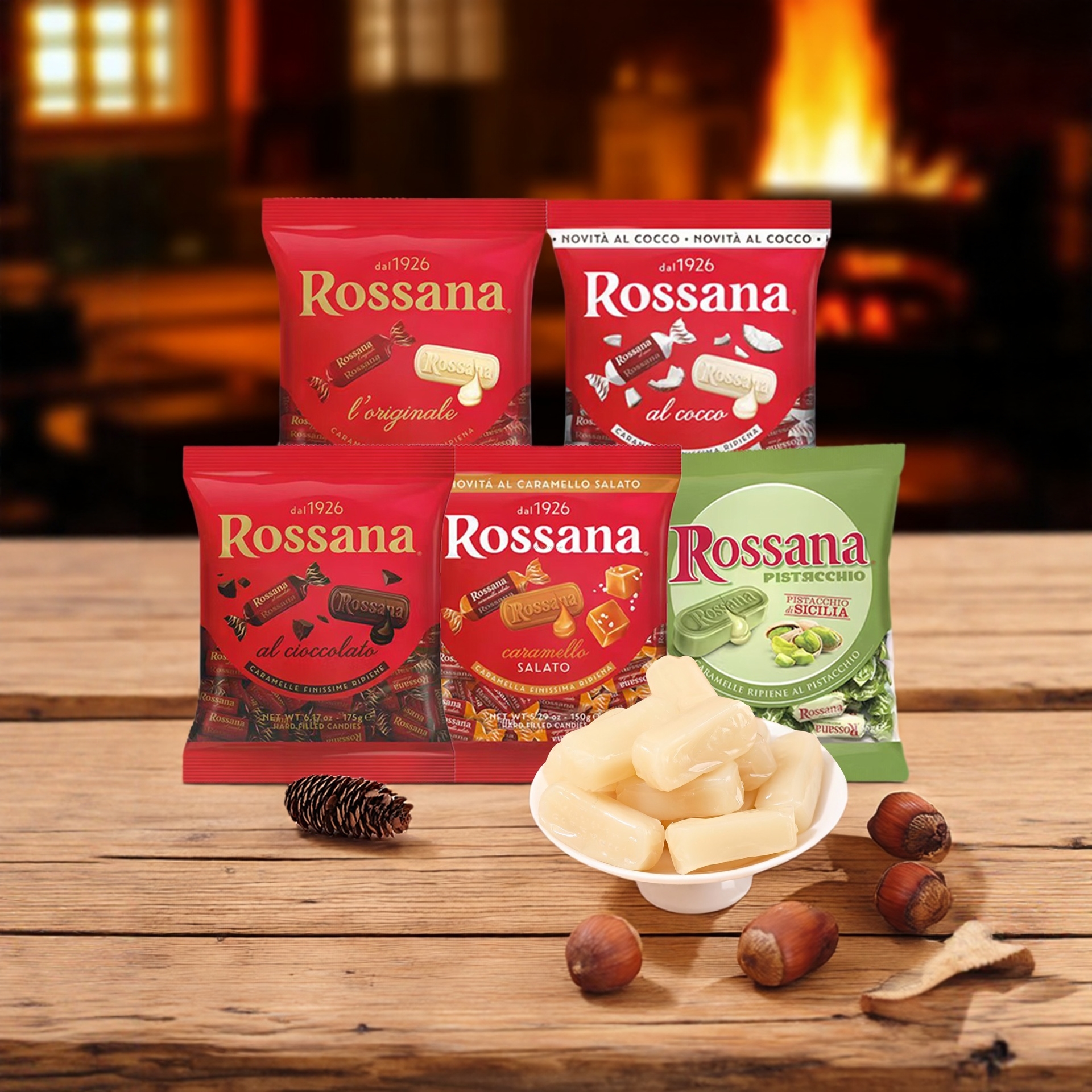 什锦坚果榛子巧克力味流心糖袋装