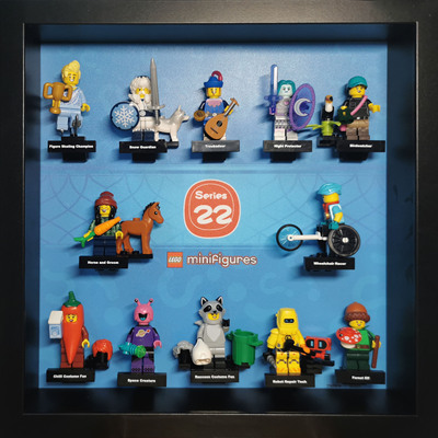 包邮积木收纳创意相框适用第22二十二季抽抽乐LEGO71032乐高人仔2