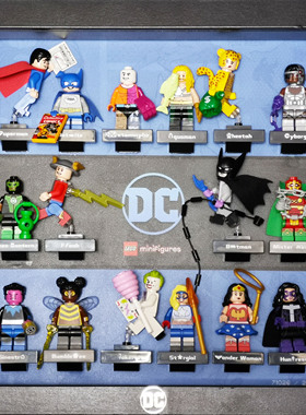 包邮DIY积木收纳相框适用DC抽抽乐LEGO71026乐高人仔蝙蝠侠超人03
