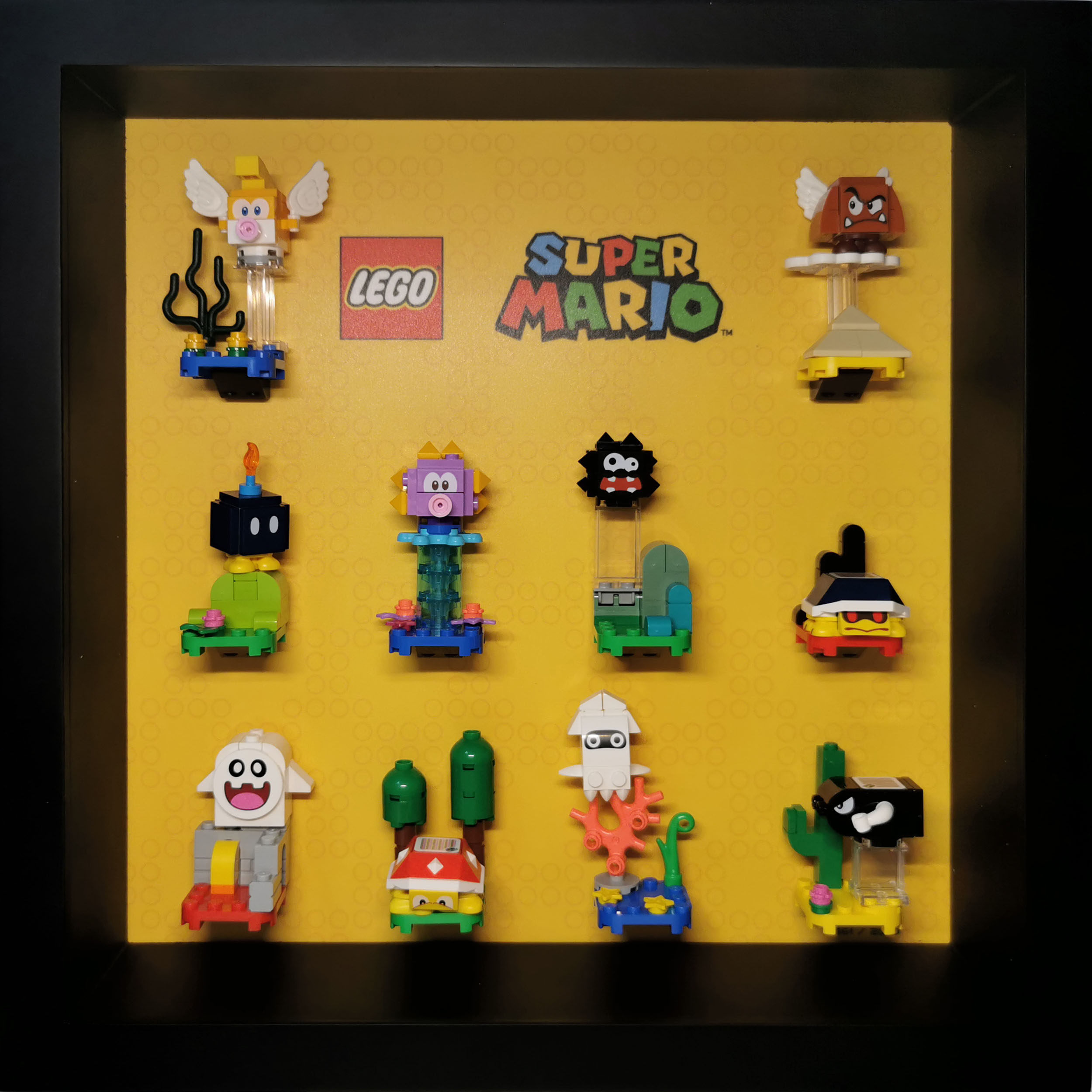 积木收纳装饰相框玩具71361乐高 71386任天堂超级马里奥71394一季