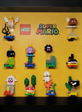积木收纳装饰相框玩具71361乐高 71386任天堂超级马里奥71394一季