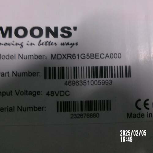 询价MOONS伺服一体化电机MDXR61G5BECA000议价