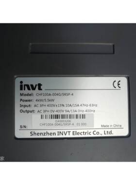 询价CHF1400A-004GP/5R5- 二手0拆机变频器 4/5.5KW 38V 拍前议价
