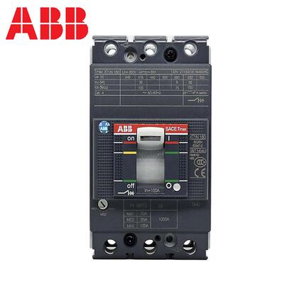 询价ABB塑壳配电保护断路器XT4H 160 MA 100 Im=500...1000 3p WM