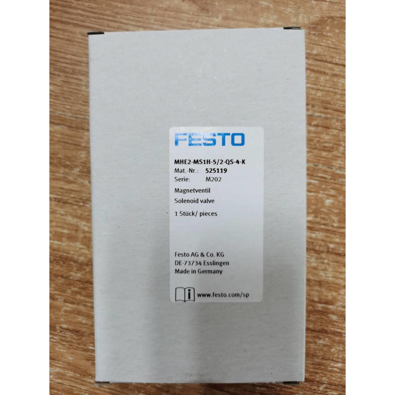 【工控数码】FESTO费斯托电磁阀525119 MHE2-MS1H-5/2-QS-4-K议价