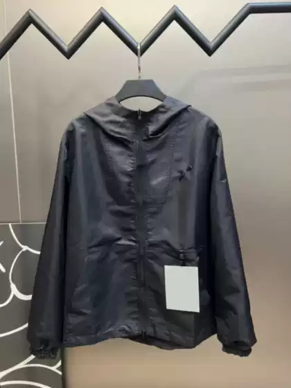 Reversible Trench Coat 2025 Early Spring New Fashion Pin Versatile Loose Hooded Jacket for Men and Women Couples