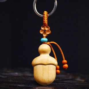 桃木尚方宝剑钥匙扣小李肥刀剑手机链挂件朱砂桃木剑吊坠平安车挂