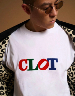 SHIRTlogo印花纯棉宽松tee男女短袖 CLOTSS23LOVET 陈冠希上身同款