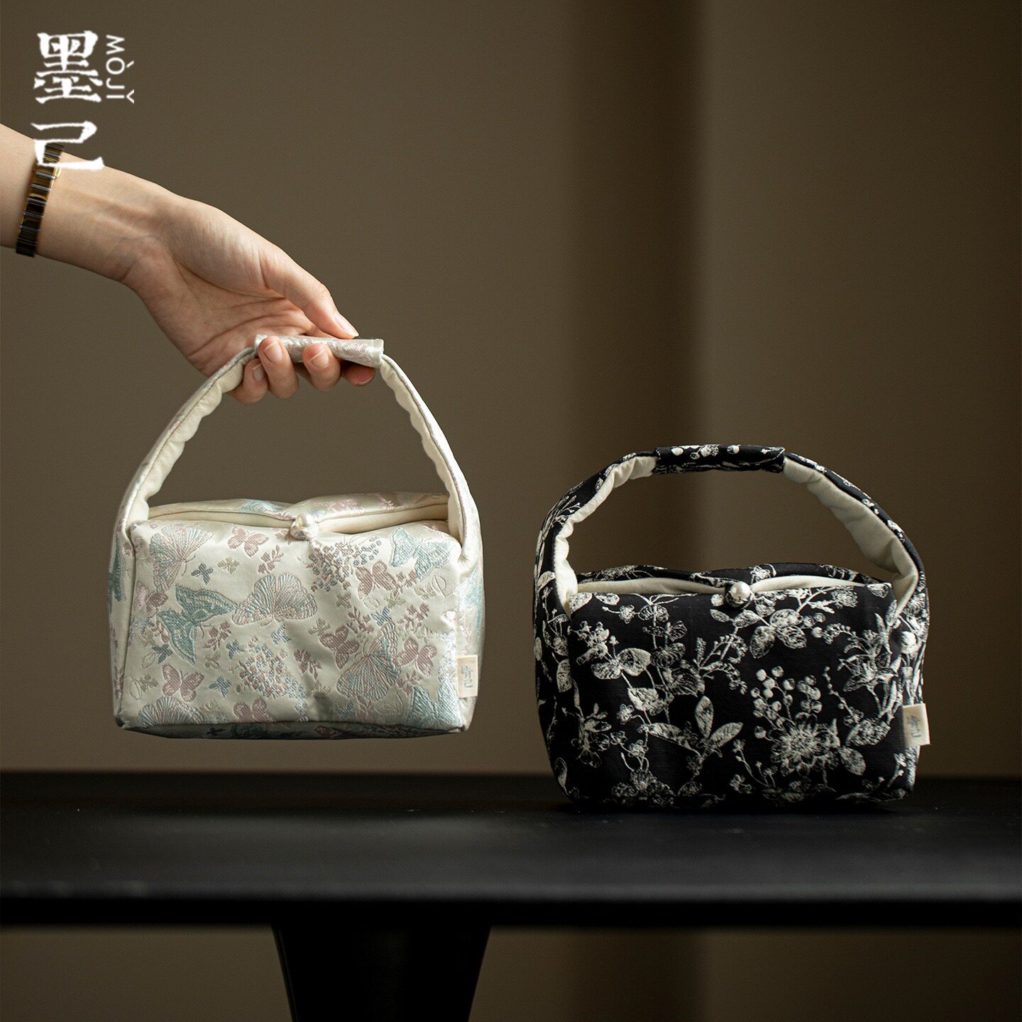 &ldquo;墨己茶事&rdquo;时尚新中式茶事收纳包便携茶具收纳袋户外布艺手拎包