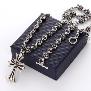 使徒行者乐少周柏豪权志龙同款十字架吊坠项链刻字男女银色锁骨链