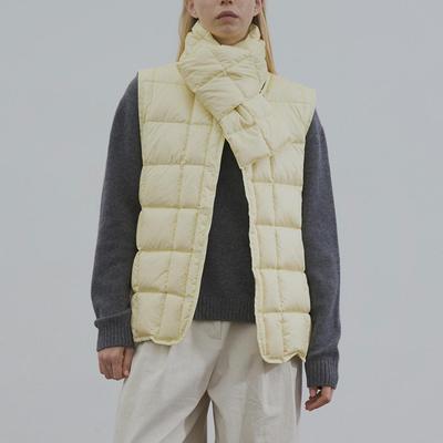 WITHSUUGAR95白鸭绒马甲围巾套组