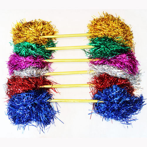 啦啦操花球花棍幼儿园器械打莲湘舞蹈花棍棒拉拉队手拿花彩球道具