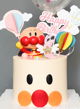 面包超人 烘焙生日蛋糕装饰甜品台派对婚庆 儿童情景场景摆件