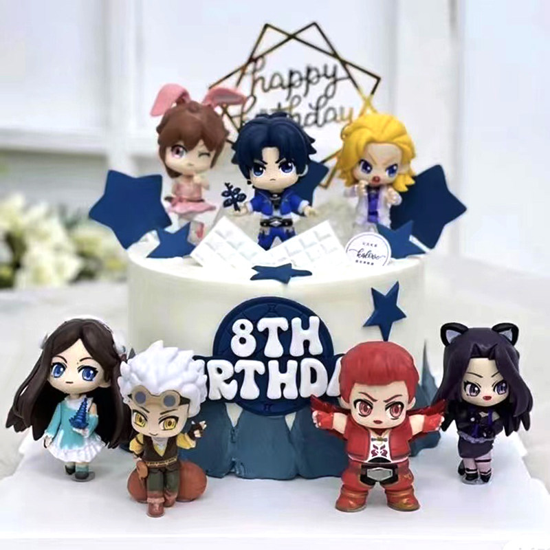 唐门男生主题生日蛋糕装饰摆件唐三小武妹妹小舞男孩插件装扮