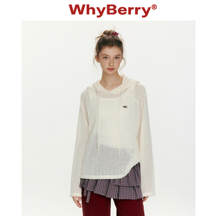 连帽镂空早春薄款 WhyBerry 26SS 小岛浮光 上衣 卫衣百搭针织衫
