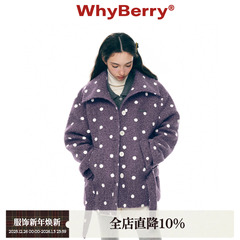 WhyBerry 25AW“冬日序曲”绑带波点毛呢大衣原创小众翻领外套