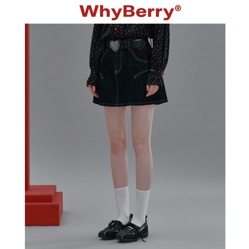 WhyBerry短裙A字半身裙