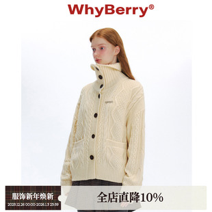 外套针织上衣女秋冬 WhyBerry 韩系毛衣开衫 悠长秋日 现货 24AW