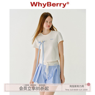 蝴蝶结飘带T恤短袖 春日来信 甜美 25SS WhyBerry