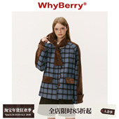 25AW 生巧慕斯 羊毛混纺中长款 WhyBerry 外套厚款 绑带毛呢大衣
