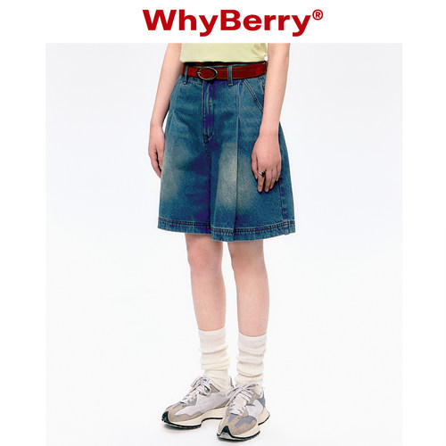 whyberry原创牛仔短裤
