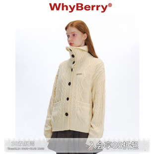 WhyBerry 24AW“悠长秋日”韩系毛衣开衫外套针织上衣女秋冬/现货