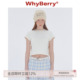 百搭纯色短袖 WhyBerry 蕾丝爱心T恤修身 贩卖心动 上衣女 24SS