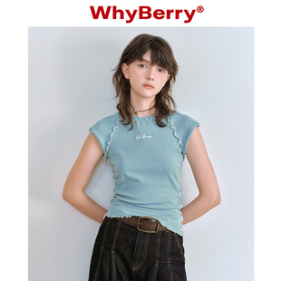 T恤 花边短袖 花园雾漫 WhyBerry24SS