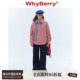 WhyBerry 外套女 撞色复古格纹棉服叠穿显瘦冬季 24AW 莓巧松饼
