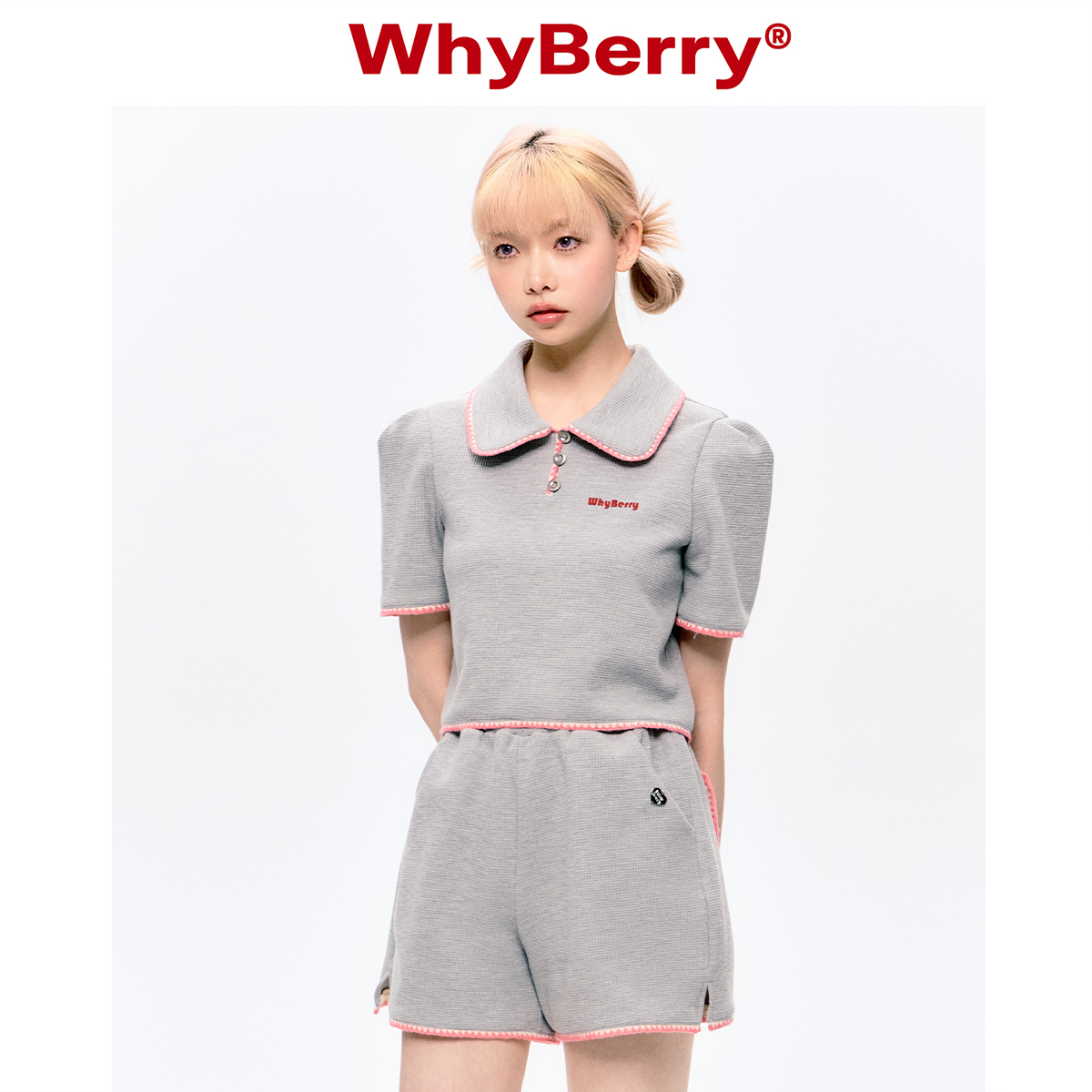 whyberry短袖短款T恤上衣