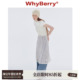 WhyBerry 吊带裙收腰连衣裙开叉设计感 白色长款 24SS 月光手书