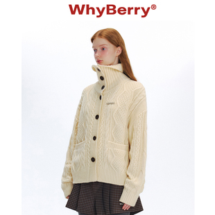 韩系毛衣开衫 WhyBerry 24AW 悠长秋日 现货 外套针织上衣女秋冬