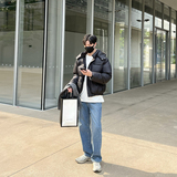 轻熟风加厚羽绒棉棉衣黑色MY05/P165控215，男装棉衣，电商A242