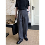 厚料男士阔腿休闲西裤K220/P85控118，男装西裤，电商A242