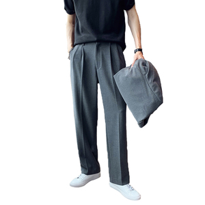 垂感超好男士宽松休闲裤 灰 K160/P85 控100图片