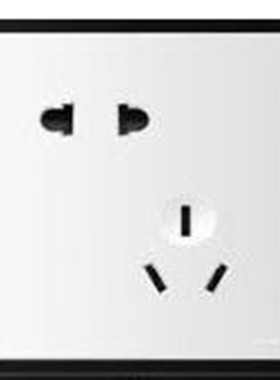 鸿雁X5丰悦白色86型斜五孔开关插座电脑空调插面板16A空调六类电