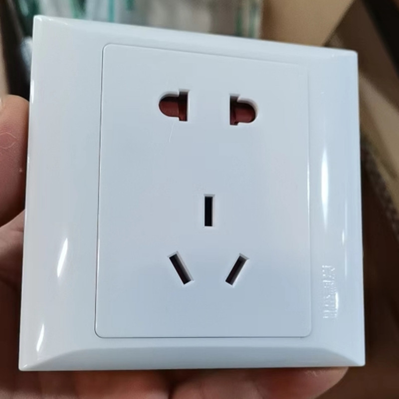 鸿雁KA6雅6系列86型开关插座五孔一开二开三开四开空调插座