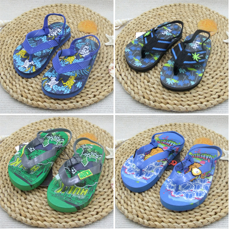 儿童防滑卡通人字拖鞋