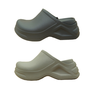 2026外贸环保尾货包头拖鞋 女7CM增高厚底坡跟轻便防滑防水EVA大码