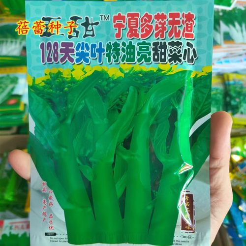 宁夏多芽无渣128天尖叶特油亮甜菜心种子秋冬季播耐寒青菜蔬菜籽